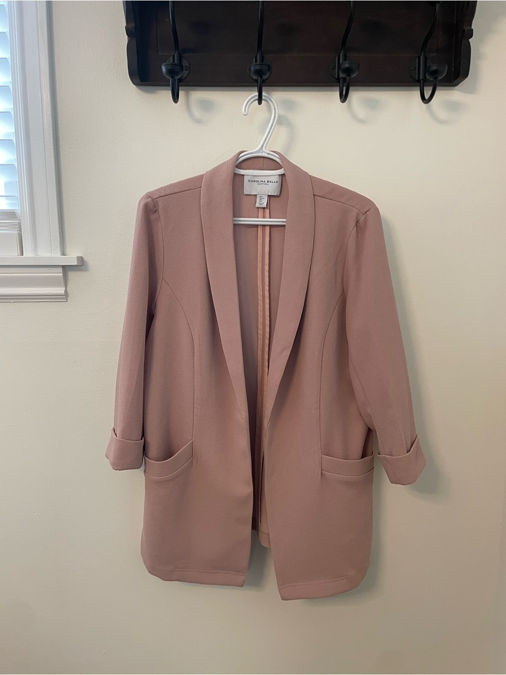 Carolina Belle - Pink Open-Front Blazer